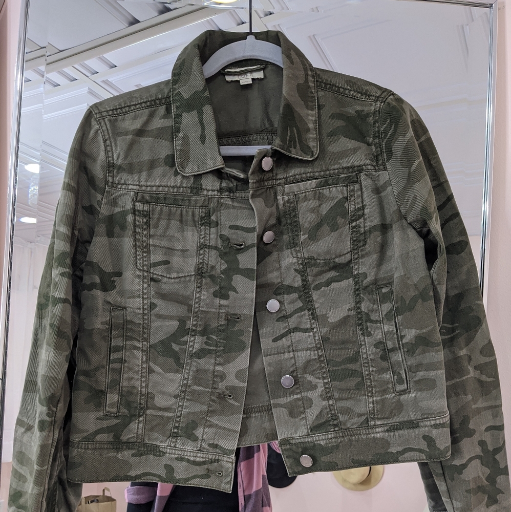 Camo jean jacket